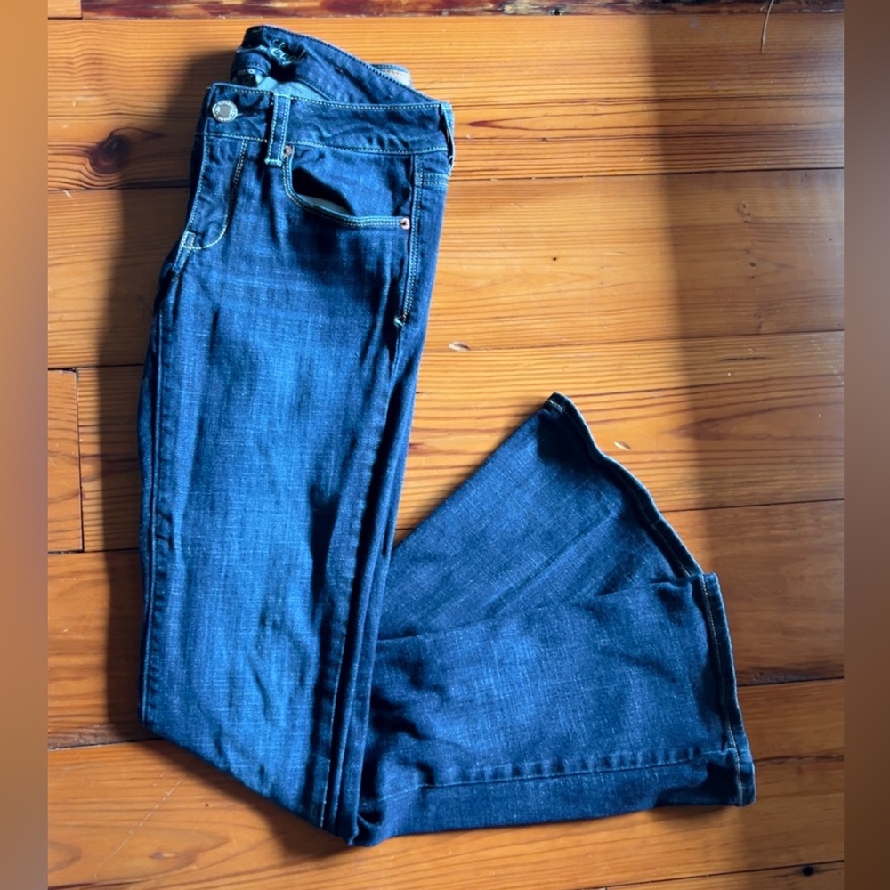 American Eagle Skinny Kick Dark Blue Stretch Jeans